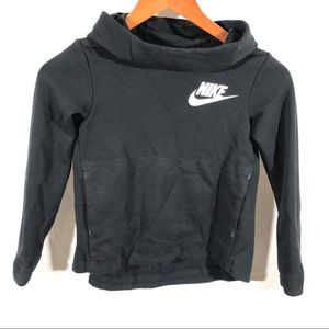 Nike Youth black cowl neck hooded sweatshirt
